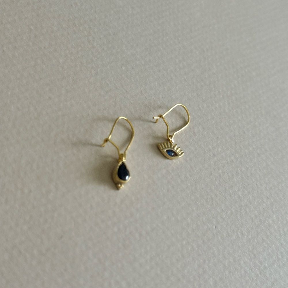 Evil Eye Earrings R902 - Picture 3 of 4